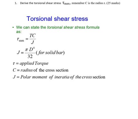 torsion test formula|formula for torsional shear stress.